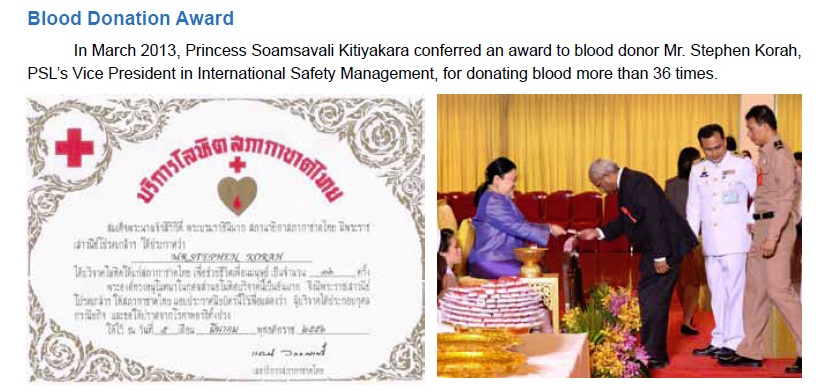 Blood Donation Awards 2013 EN